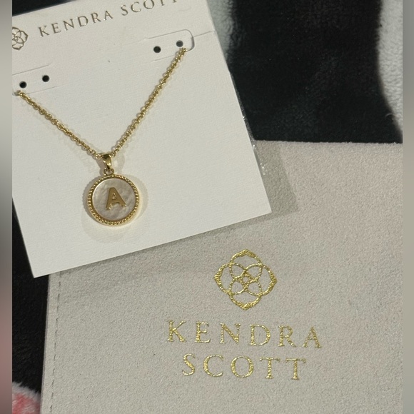 Kendra Scott Jewelry - Kendra Scott Gold and Cream Initial Necklace, New with tags